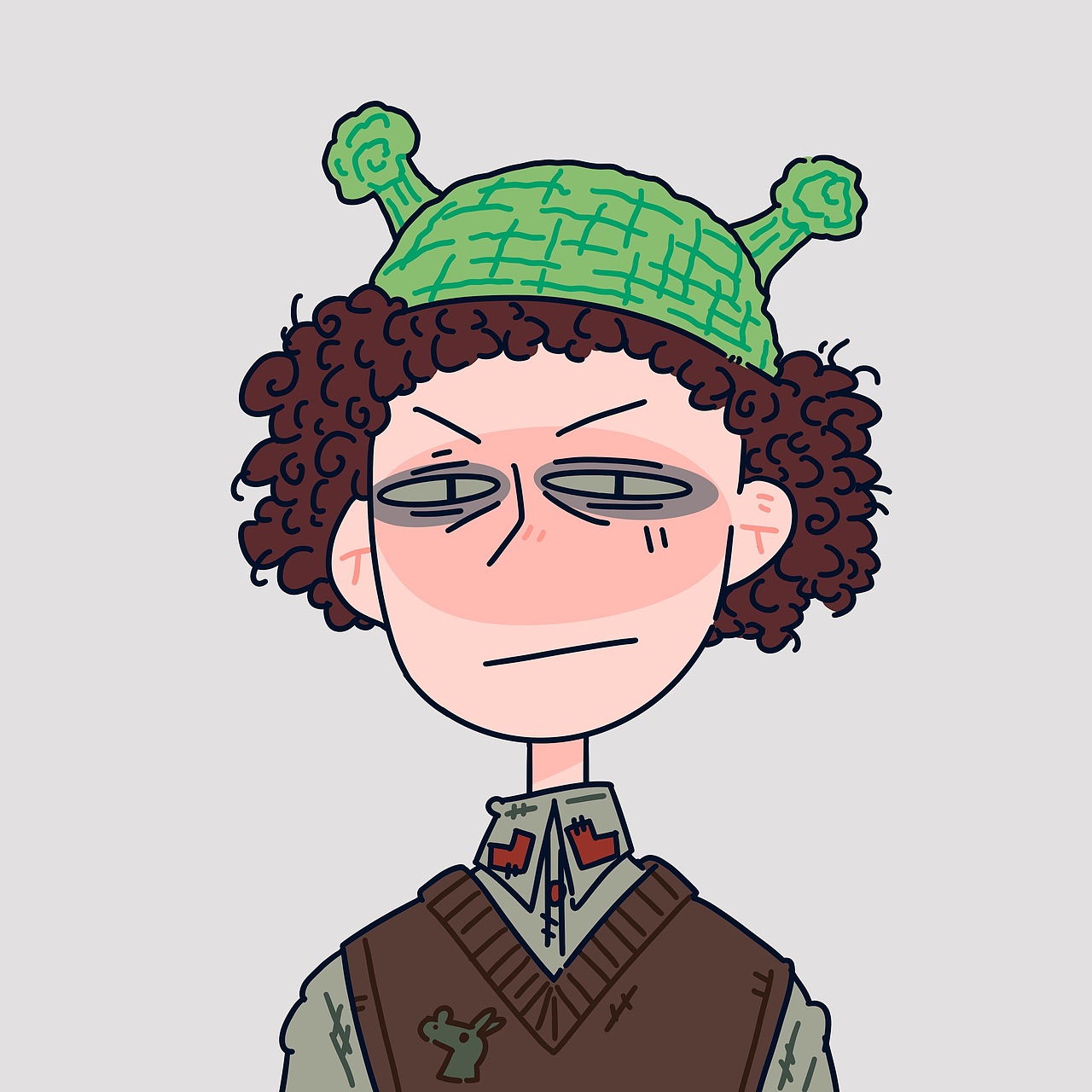 虎头虎脑，禁止熬夜（图ZMjg2Mzk5Mjg4） - 新锐潮流插画 - 站酷设计师禁忌男孩原创素材 - 站酷ZCOOL