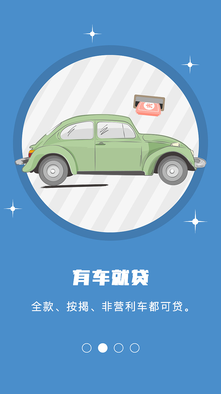 为微信车贷做的图
