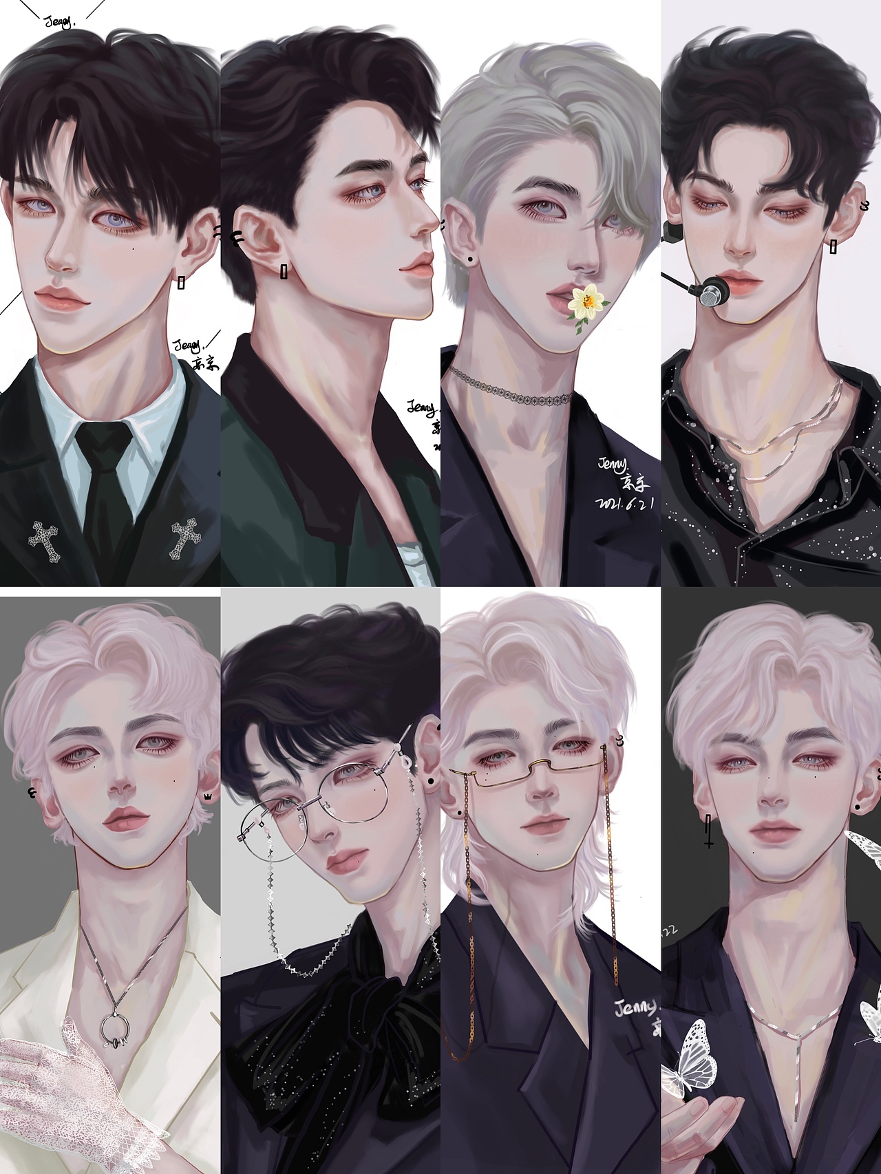 黑与白 系列 明信片