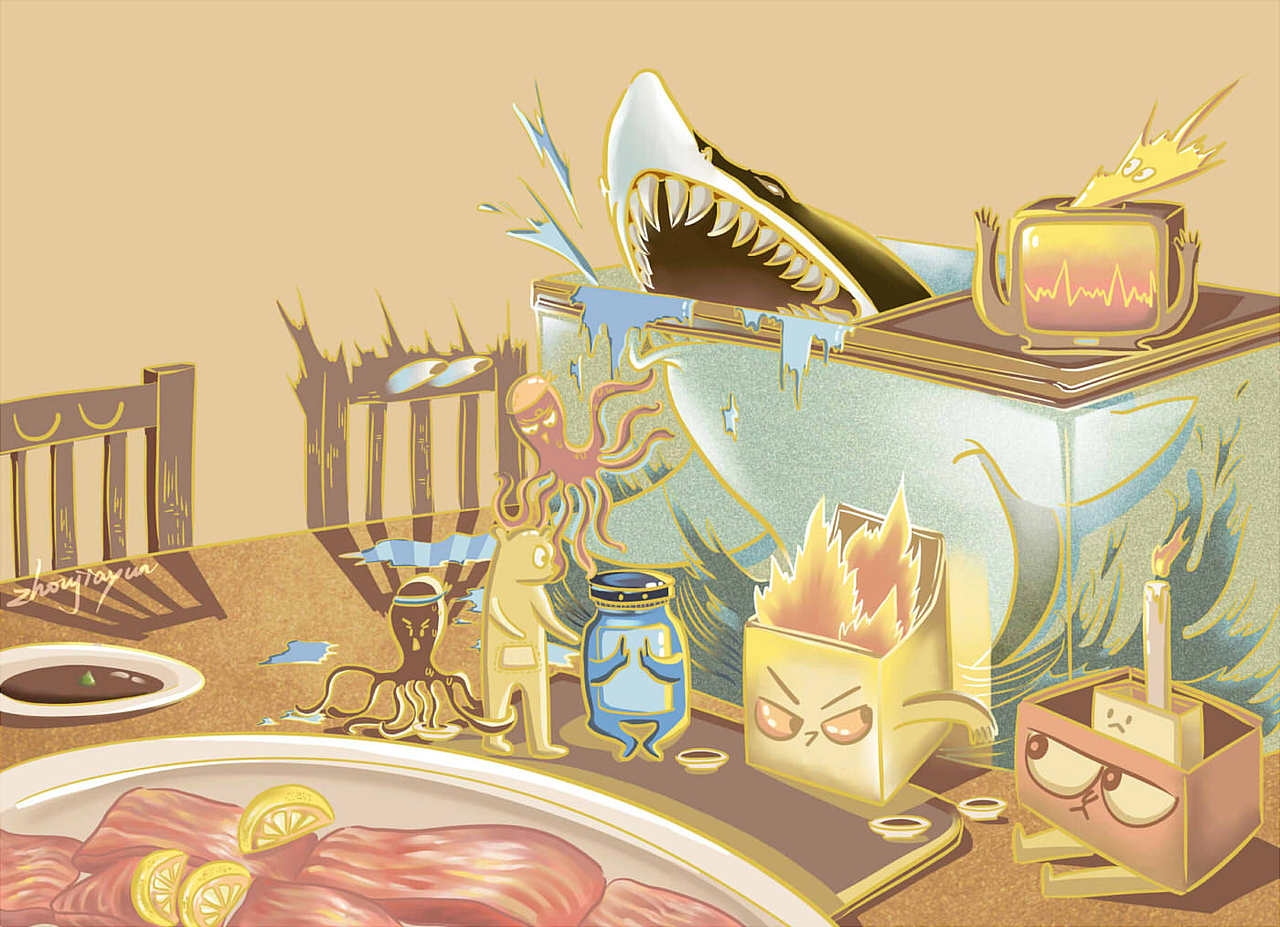 2019插画总结（图ZMTkyMzk5MDY4） - 创作习作 - 站酷设计师摔油瓶的小白熊原创素材 - 站酷ZCOOL