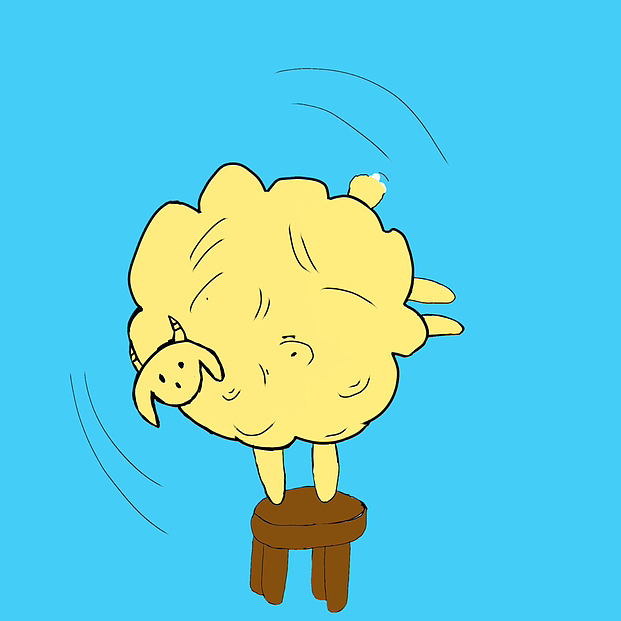 跳舞的小羊（上色￼）（图ZMzY0NzM3MTY0） - 其他平面 - 站酷设计师中国红芸芸原创素材 - 站酷ZCOOL