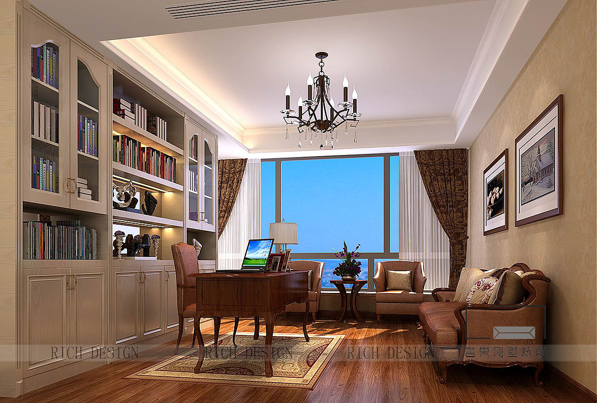 香蜜湖九号大院美式装修装饰,深圳装修公司