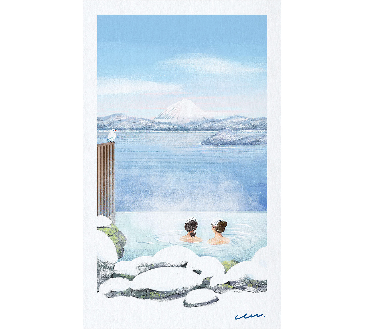旅行插画-冬季北海道（图ZMjQxNjk5NDYw） - 商业插画 - 站酷设计师CCcc格子葵原创素材 - 站酷ZCOOL