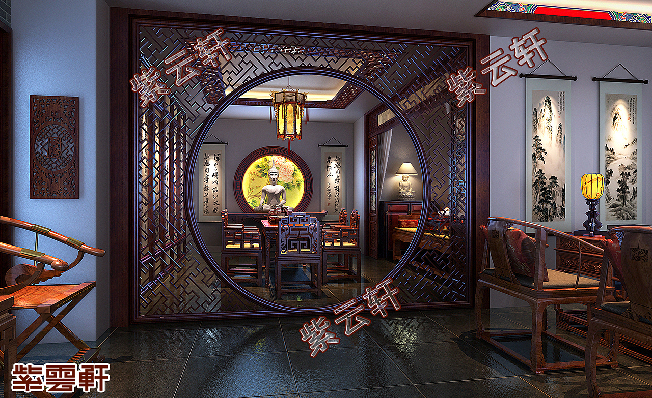 闲来知茶，静享岁月，中式茶室装修设计（图ZMjc5NTIxNzc2） - 家装设计 - 站酷设计师紫云轩中式原创素材 - 站酷ZCOOL