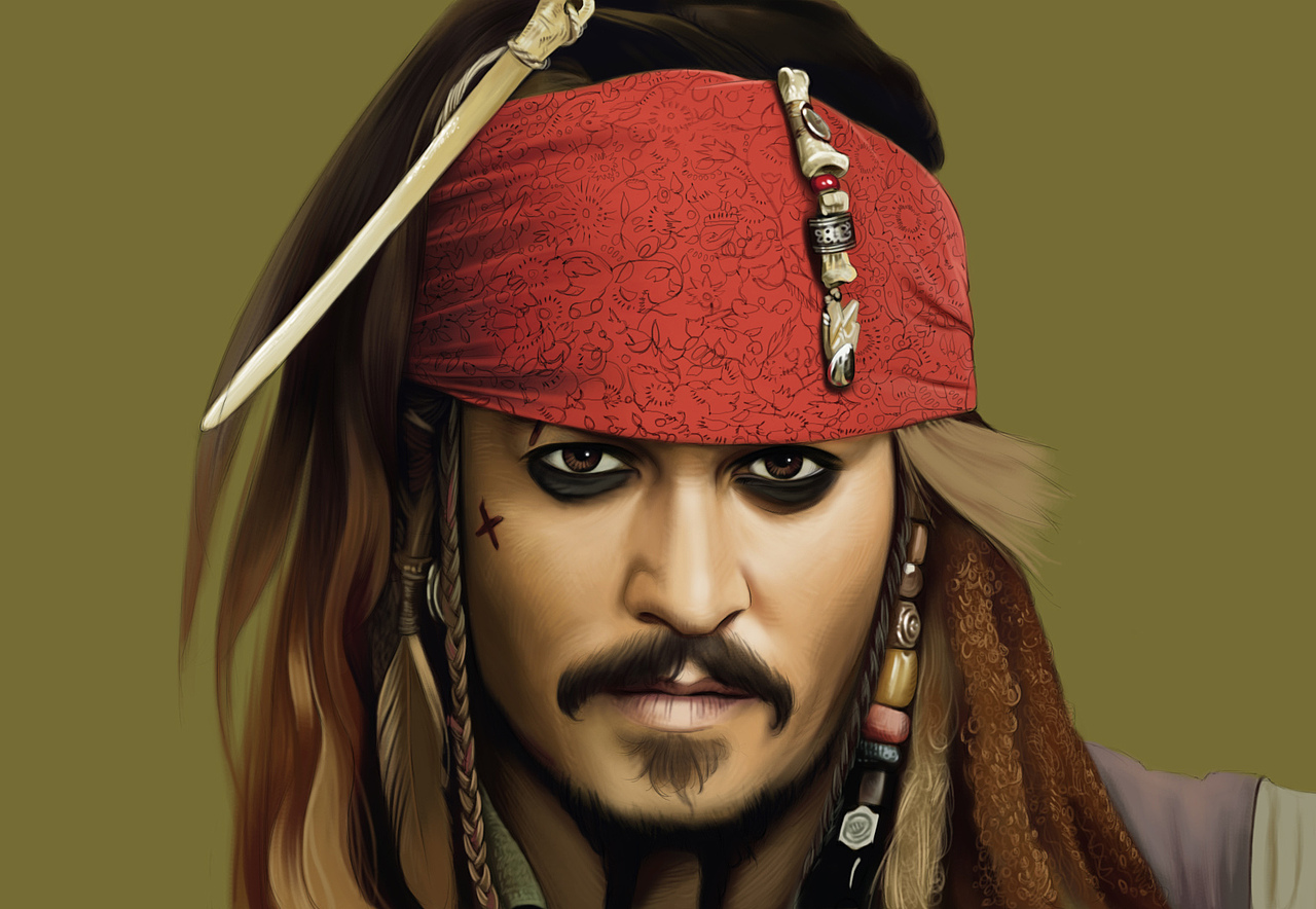 教你电脑ps涂鸦加勒比海盗4