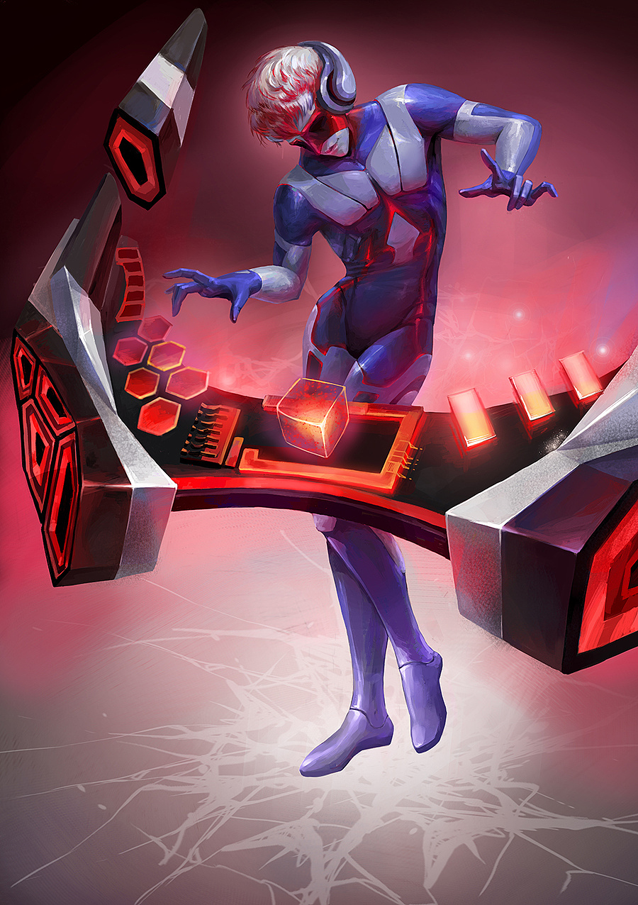 英雄联盟,dj琴女男版皮肤原画