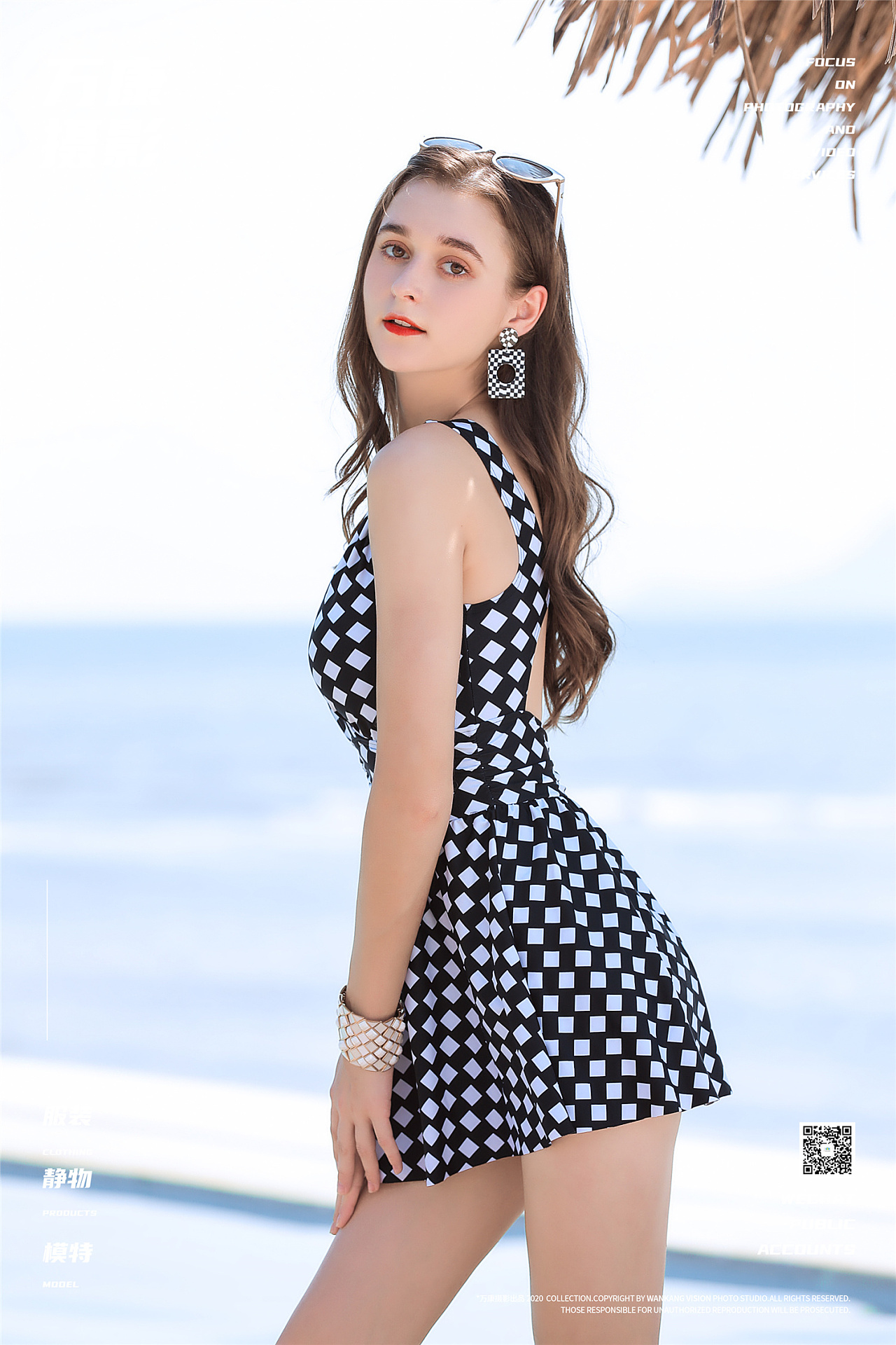 万康摄影 甜美女外模 泳衣海景外景拍摄|摄影|人像摄影|万康摄影