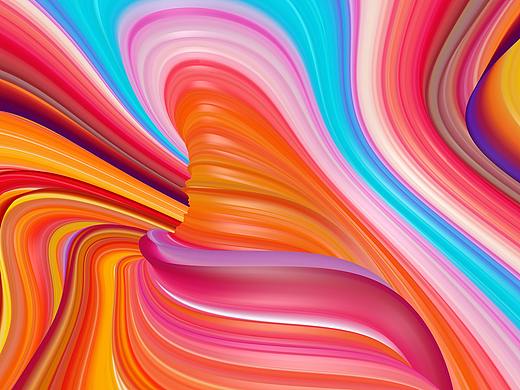 多彩扭曲壁纸