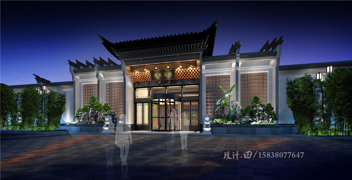 徽派洗浴设|韩式洗浴设计|新乡江南水巷洗浴设计