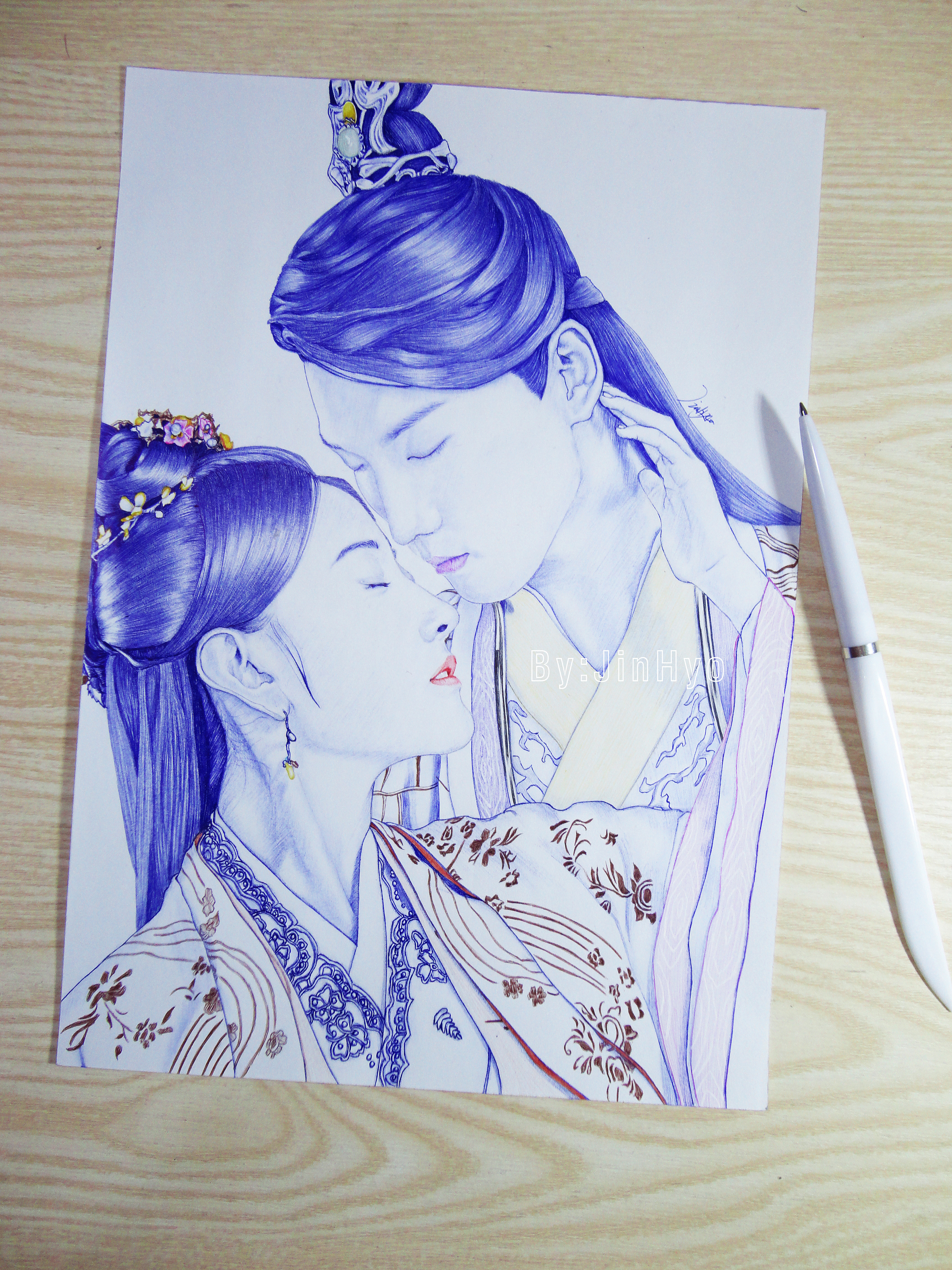 手绘《双世宠妃2》梁洁邢昭林