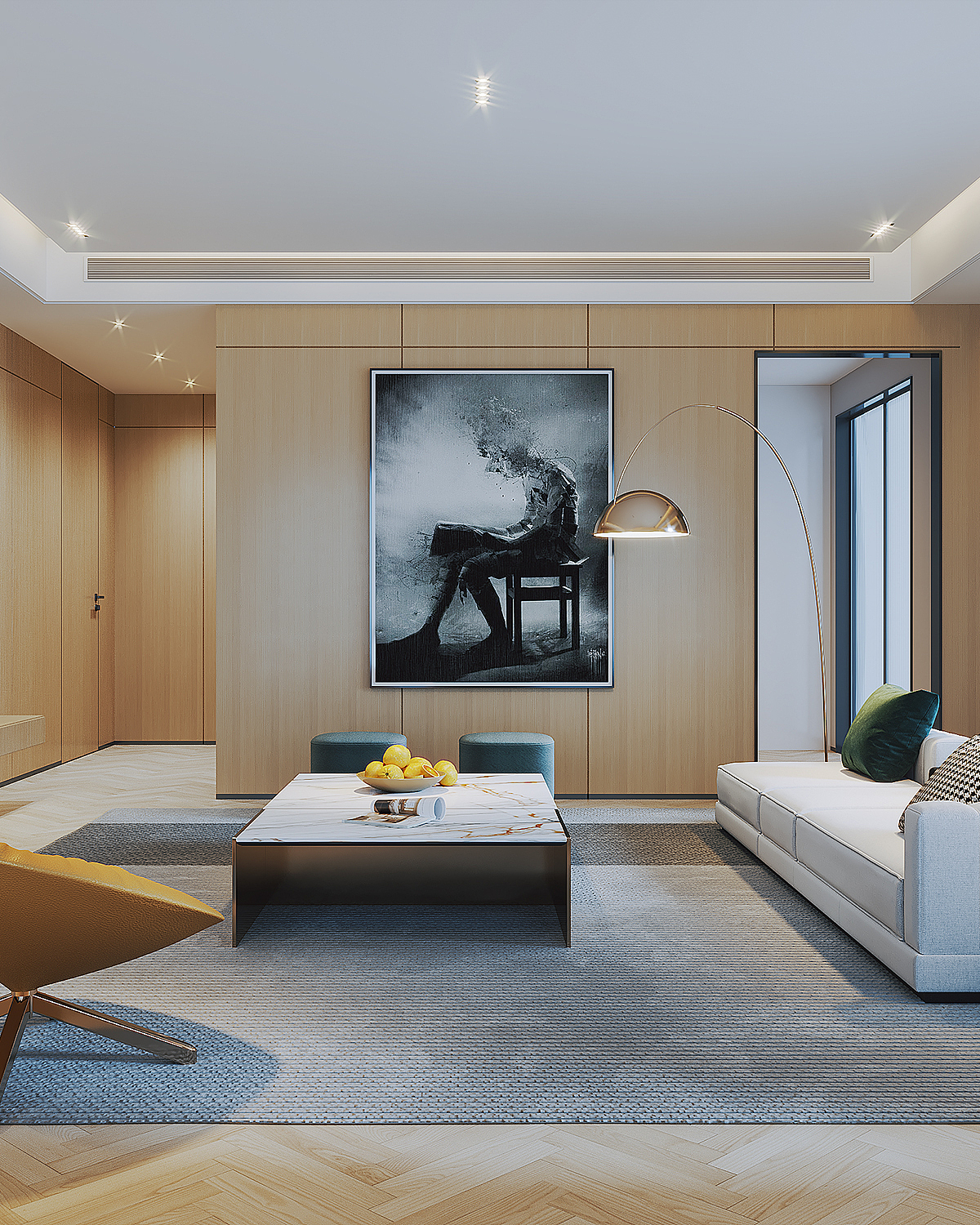 别墅:会客室:主卧:空间