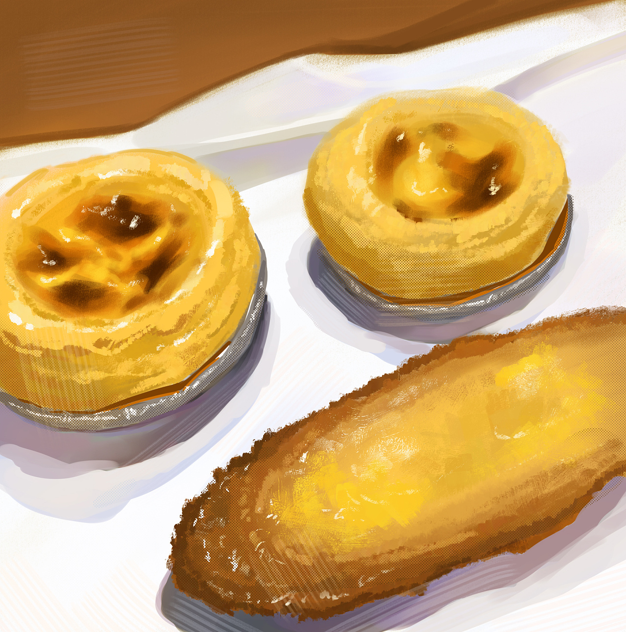 食物写生|插画|创作习作|五片鱼 - 原创作品 - 站酷 (zcool)