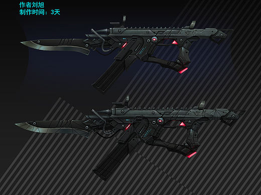 手繪3D槍械作品（個人主頁-ZMTM0NzkzMDA=） - 機械/交通 - 站酷設計師義笙原創(chuàng)素材 - 站酷ZCOOL