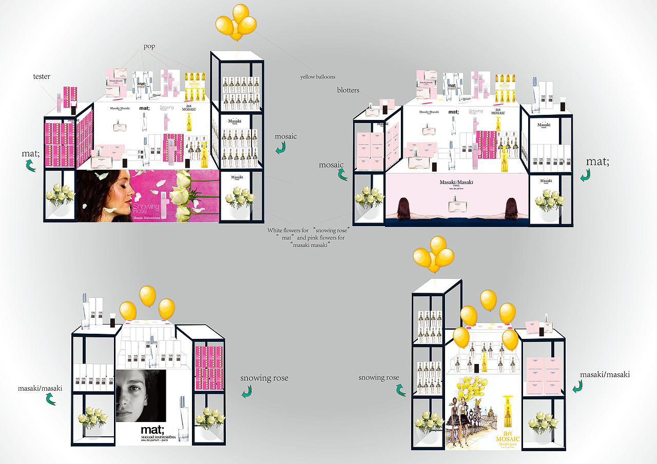 香水陈列展示设计-Display design（图ZNjA3MjM3Njg=） - 展陈设计 - 站酷设计师阿希啊hilary原创素材 - 站酷ZCOOL