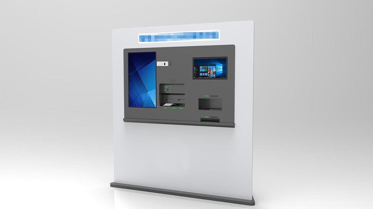 墙体式触摸屏自助一体机展示