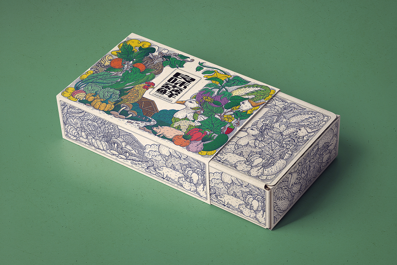 良味森鲜礼盒设计（图ZMjE3ODA2MDA4） - 包装 - 站酷设计师所喜原创素材 - 站酷ZCOOL