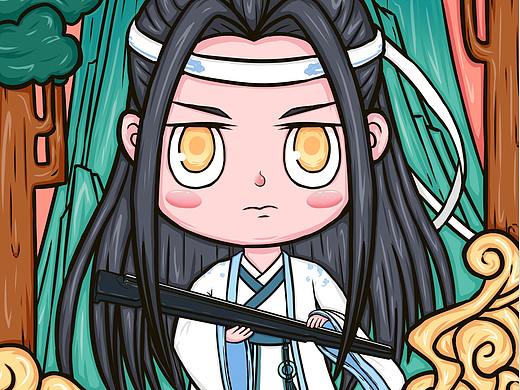 魔道祖師同人國潮系列（個人主頁-ZNTYxNDMwMjA=） - 商業(yè)插畫 - 站酷設(shè)計師千俞77原創(chuàng)素材 - 站酷ZCOOL