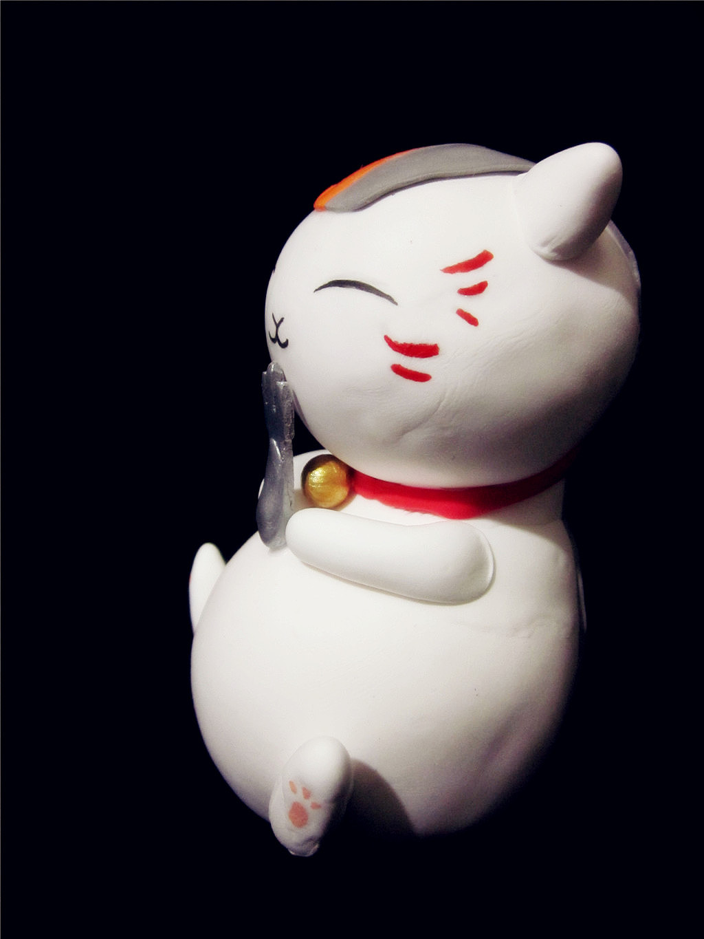 超轻粘土--娘口三三(夏目友人帐)|手工艺|手办/模玩|悠闲黑猫 - 原创