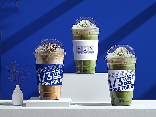 1/3蓝丨奶茶饮品丨品牌设计