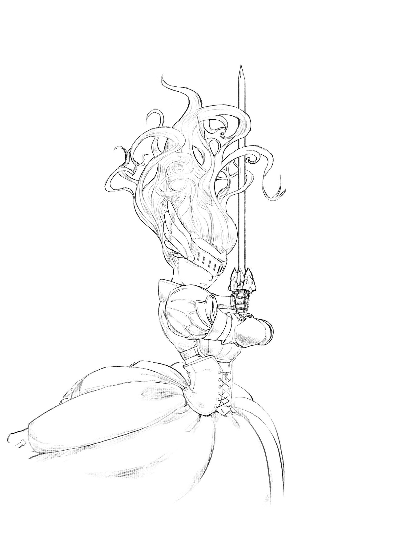 瓦尔基里（图ZNTUwNjExMjQ=） - 艺术插画 - 站酷设计师MadBear原创素材 - 站酷ZCOOL