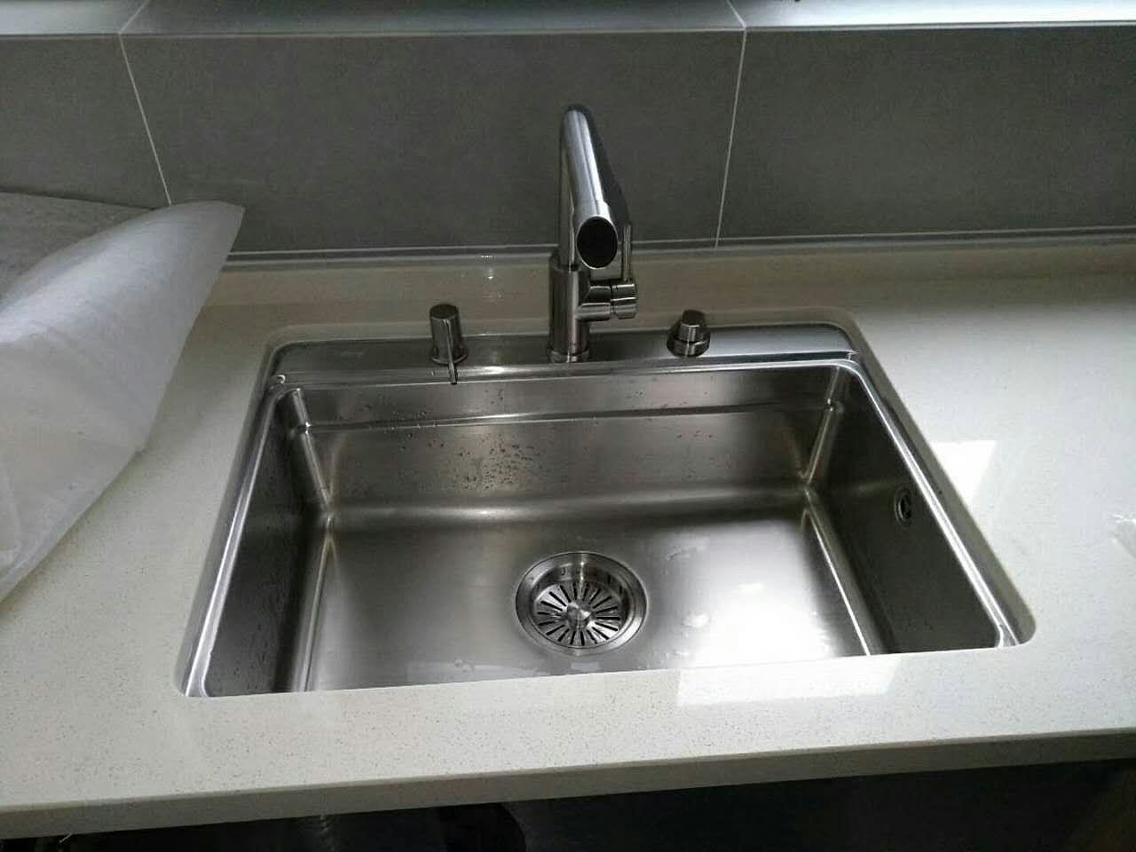 普乐美:水槽 龙头安装案例