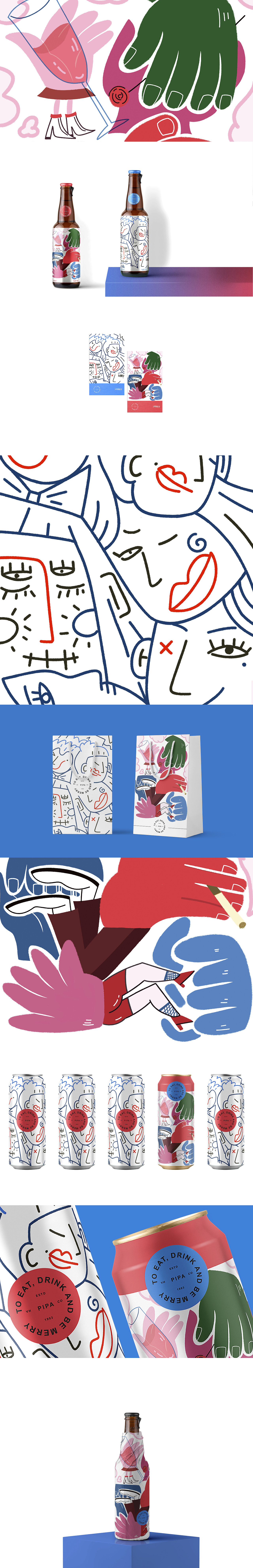 设计项目|插画平面设计|pipa啤酒-品牌（图ZMjM5MTIzOTg4） - 品牌 - 站酷设计师一间studio原创素材 - 站酷ZCOOL