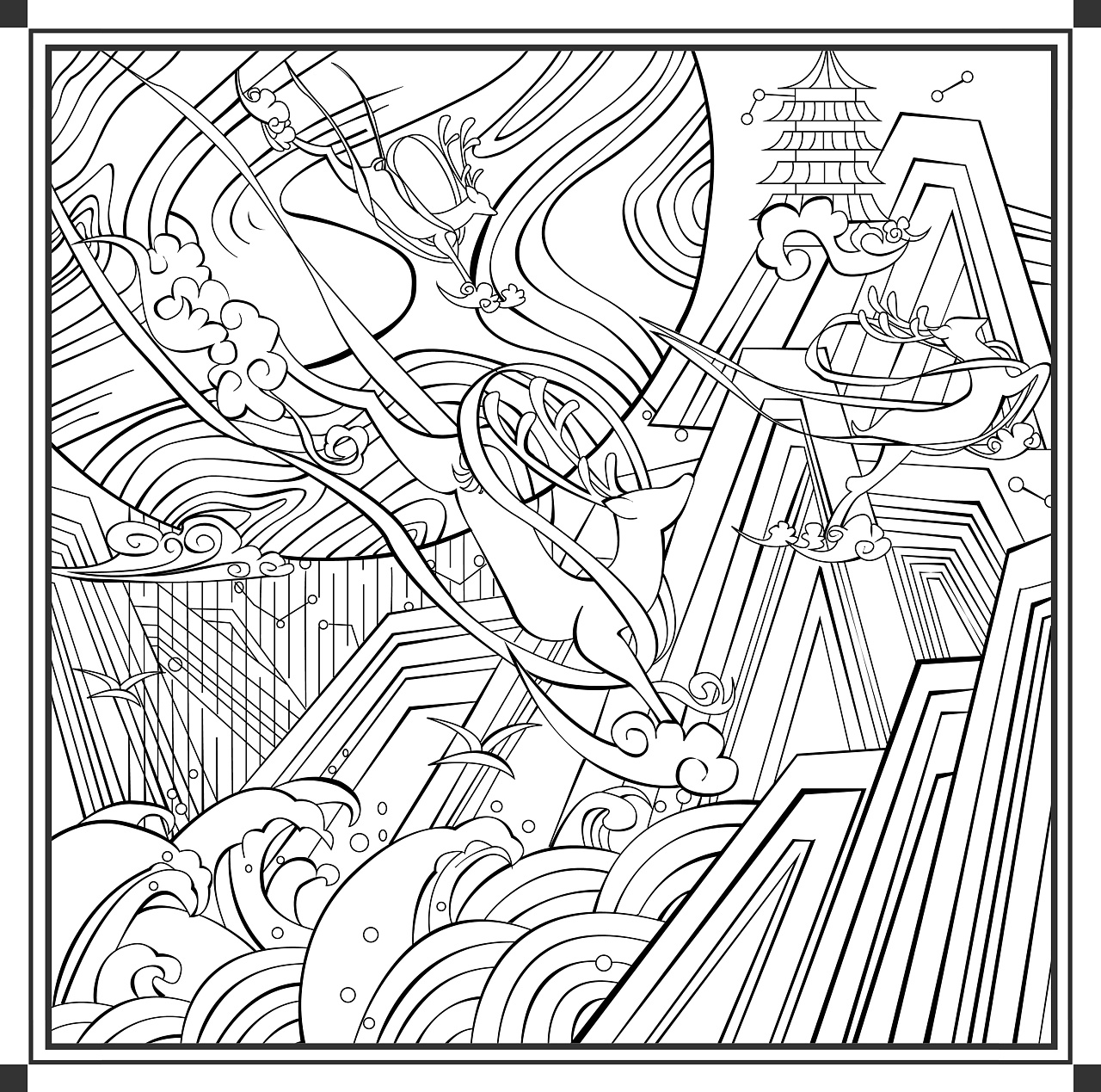 国风板绘插画作品(2)