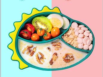 宝宝辅食硅胶餐盘