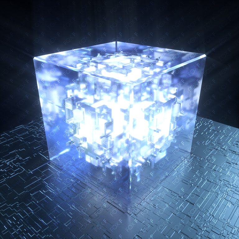 原创作品三维动画/影视c4dococtane科技感特效动画宇宙魔方节奏大师新