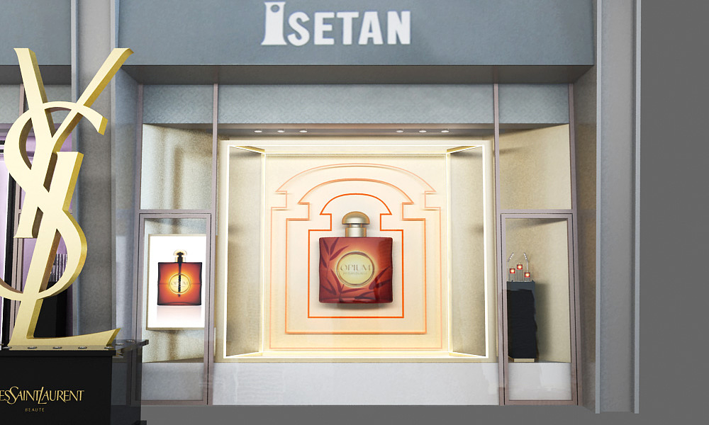 ysl 伊夫圣罗兰-橱窗展示