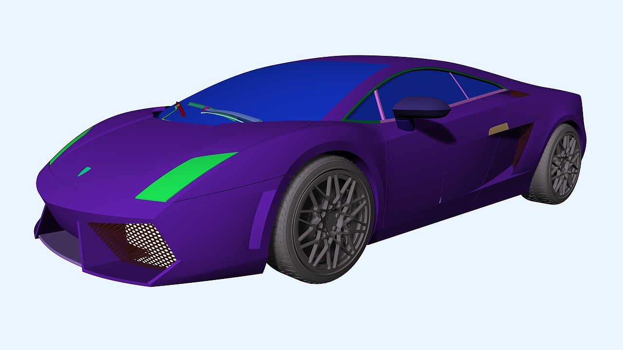 汽车----建模渲染练习