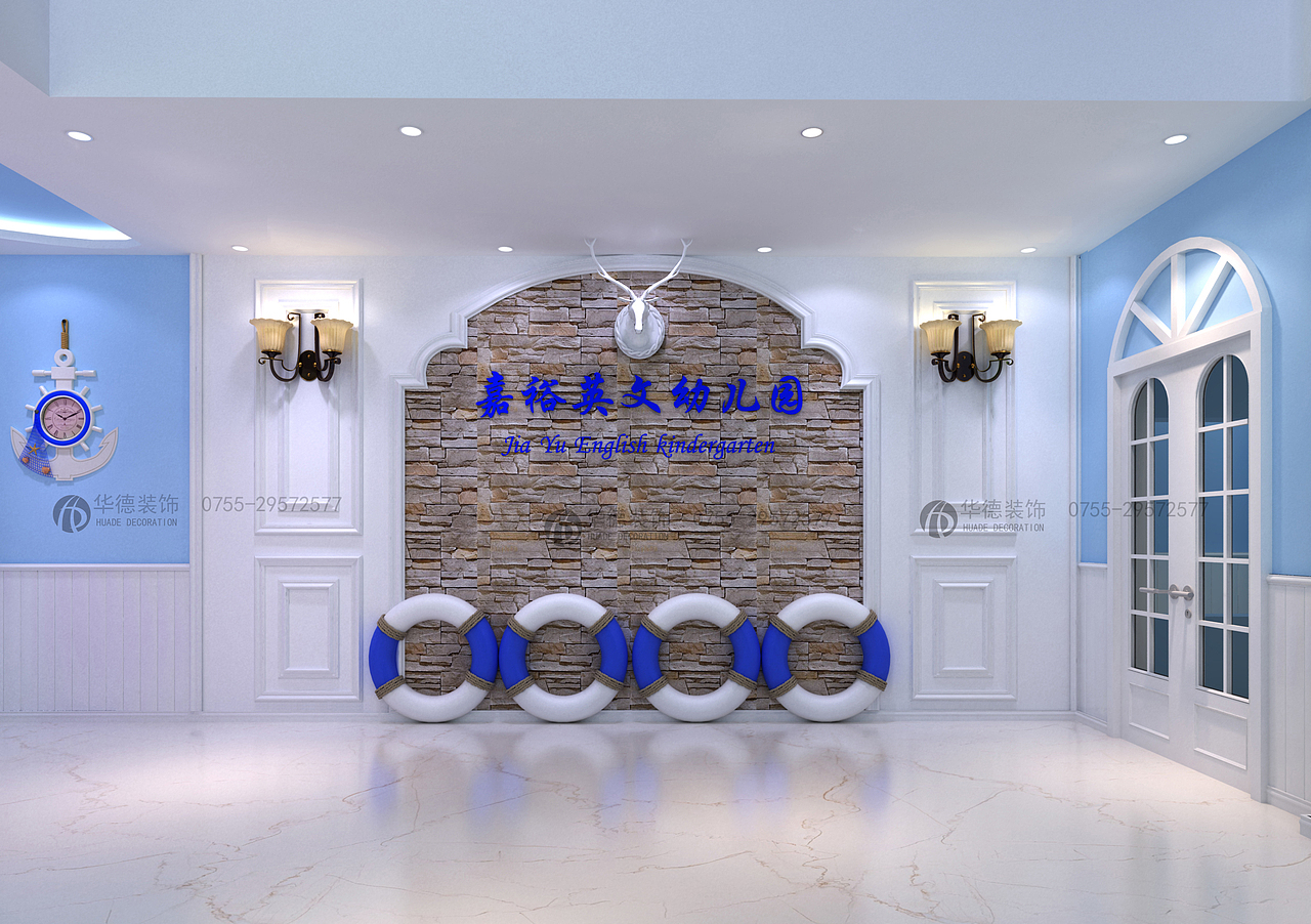 幼儿园改造设计，嘉裕英文幼儿园地中海风格设计（图ZMTU0ODY5OTg0） - 家装设计 - 站酷设计师hd1998华德设计原创素材 - 站酷ZCOOL