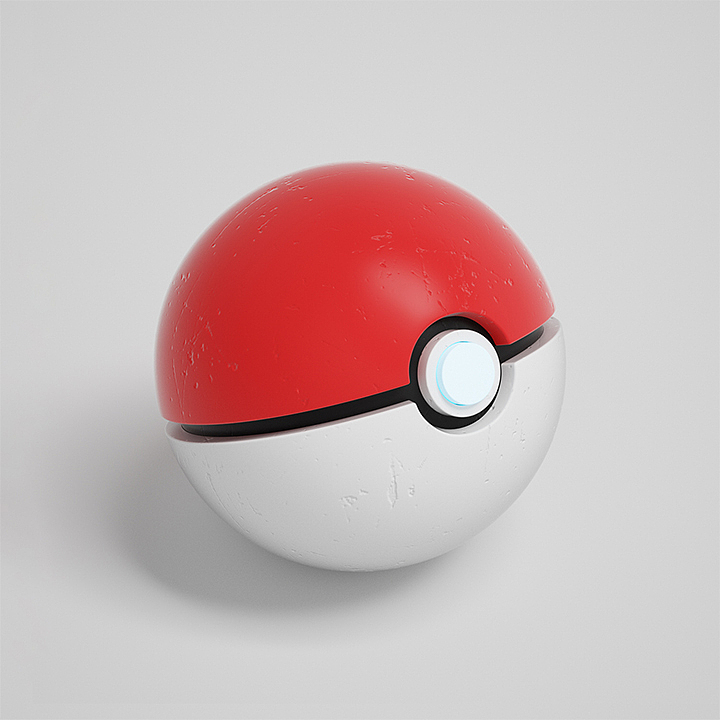 精靈球建模+渲染 練習(xí)（圖ZMjYzMDIxODc2） - 產(chǎn)品 - 站酷設(shè)計師小志yye原創(chuàng)素材 - 站酷ZCOOL