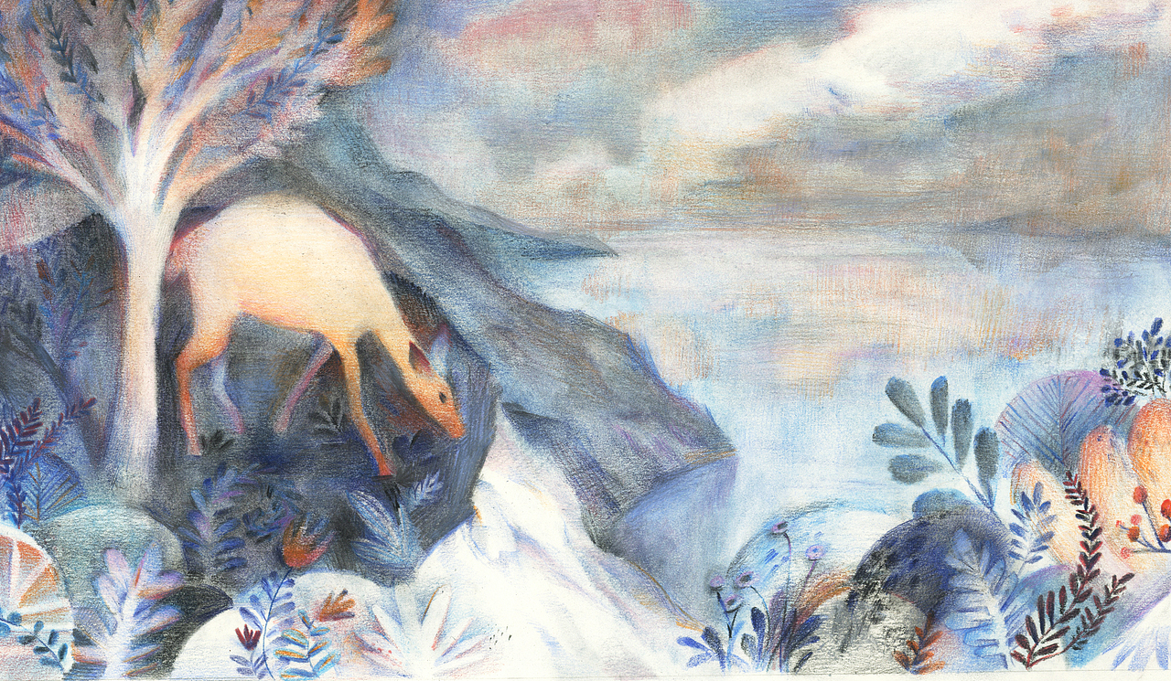 盲鹿（图ZMzQ2OTIyNTk2） - 儿童插画 - 站酷设计师超大份炸企鹅原创素材 - 站酷ZCOOL