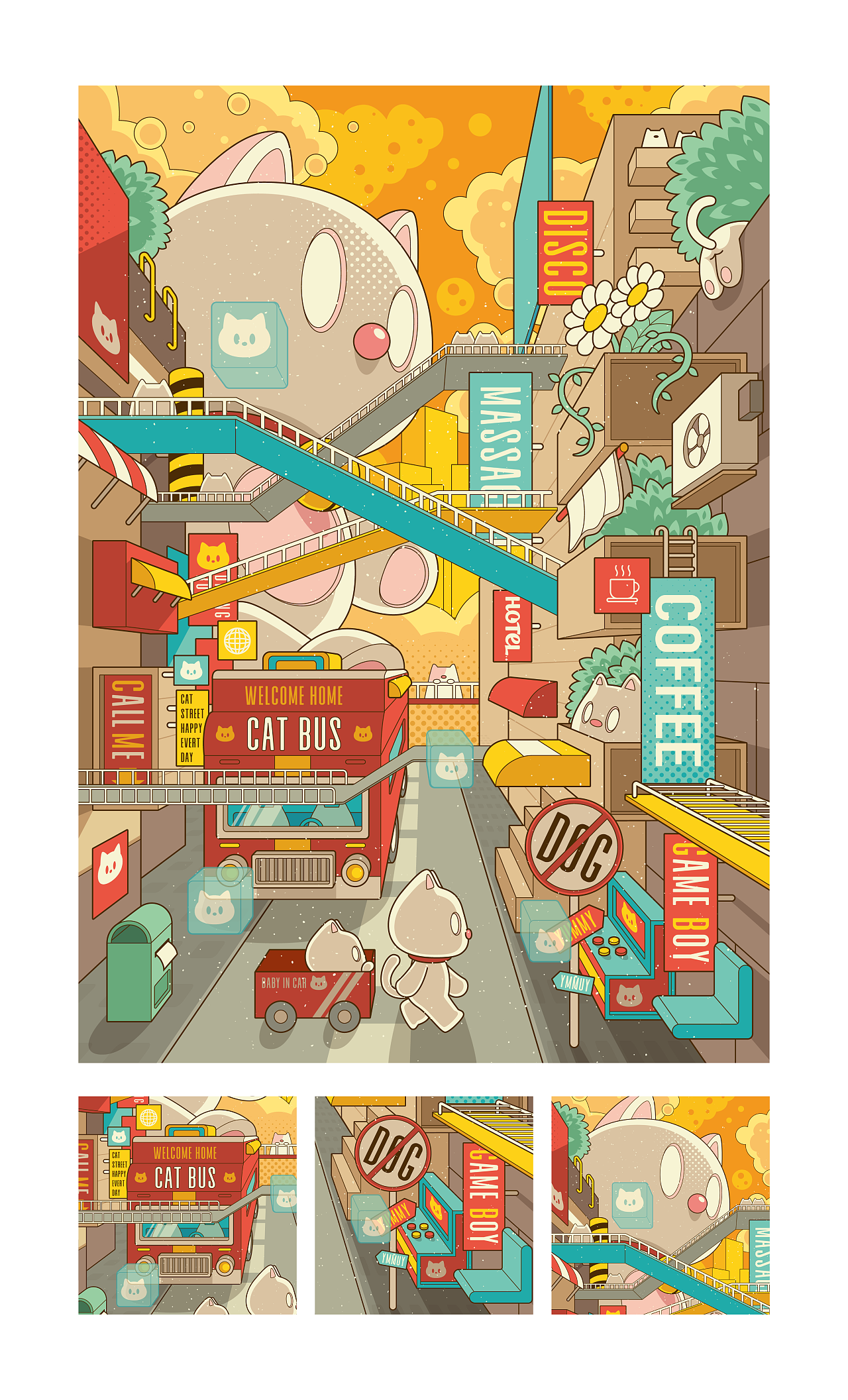 10月作品整理（图ZMzUzMjY1MzA0） - 商业插画 - 站酷设计师狂奔的包子插画铺原创素材 - 站酷ZCOOL