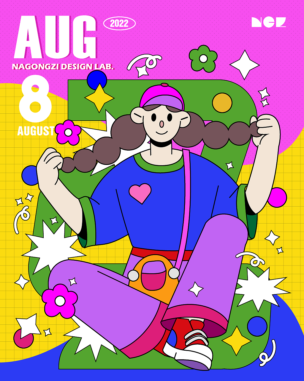 BAYUEFEN八月份的矢量插画习作（图ZMzE1NzgzNDk2） - Writing Exercises - 站酷设计师绵仔cotton原创素材 - 站酷ZCOOL