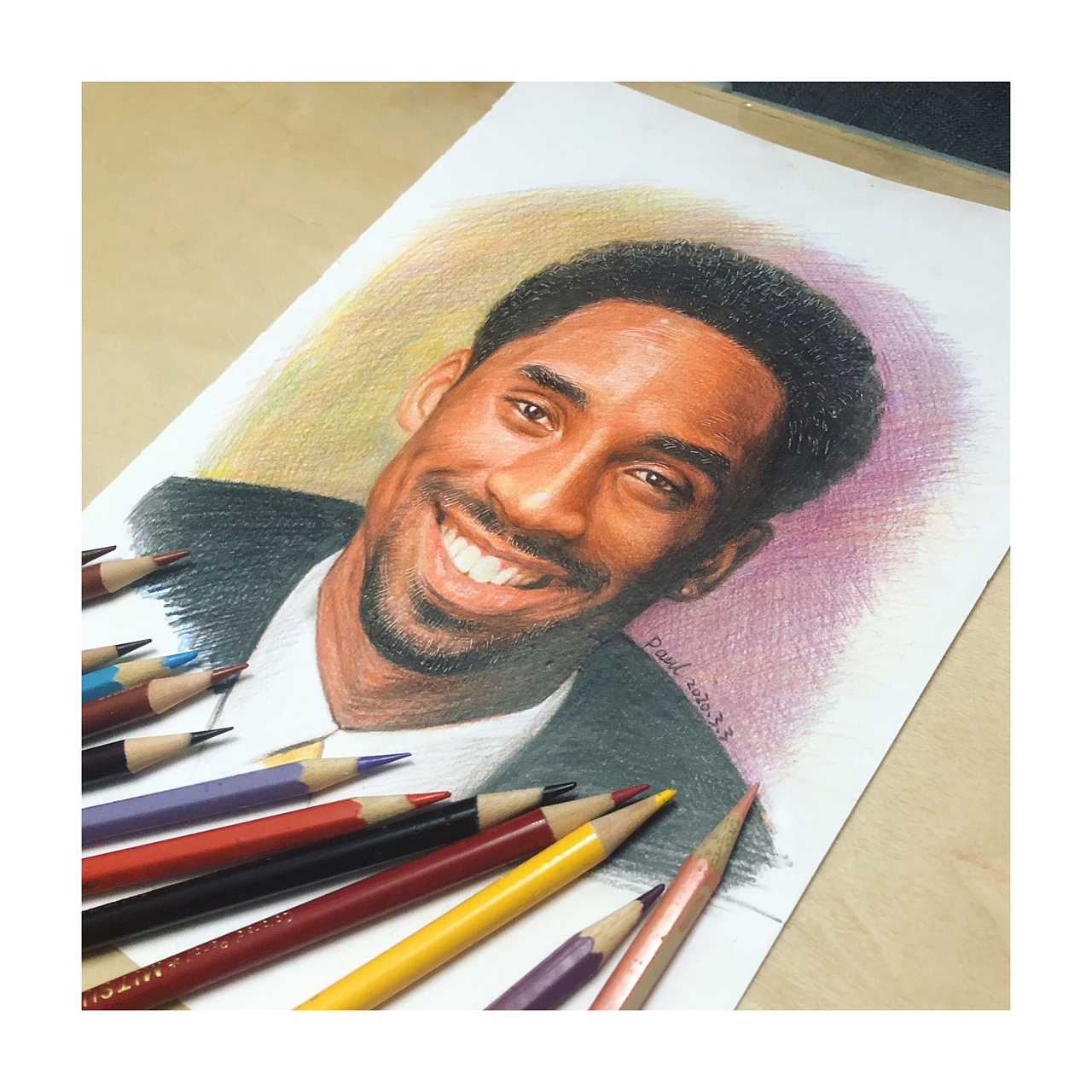 科比 彩铅|插画|创作习作|paulwade123 - 原创作品 - 站酷 (zcool)