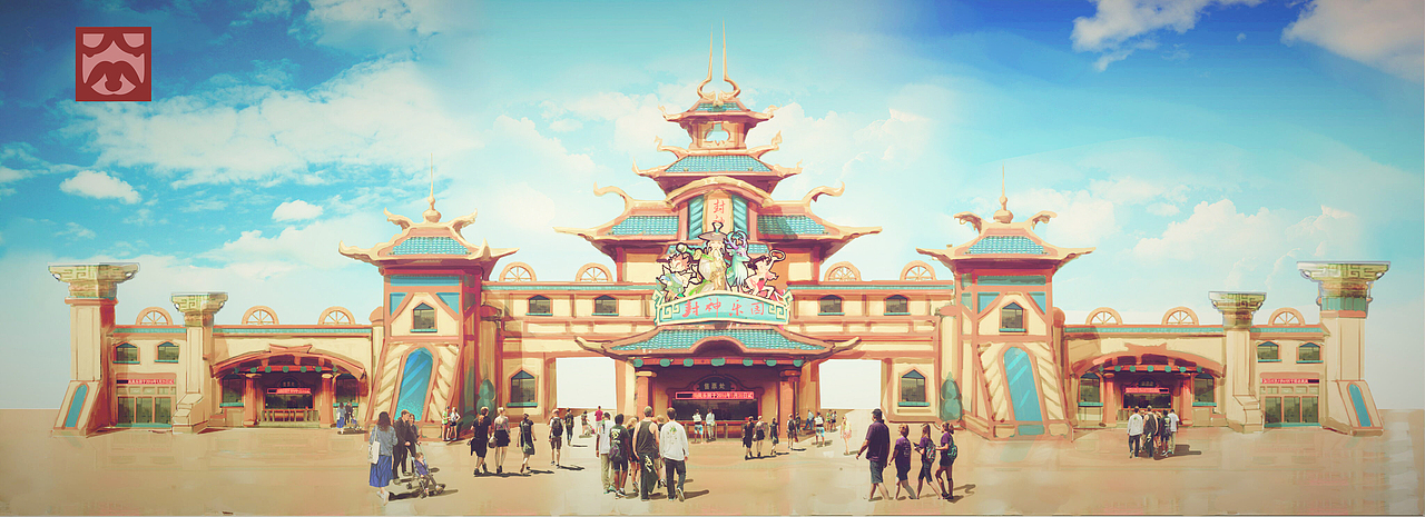 主题景观—大门篇（欧德小毕）（图ZNjM5Mjg4MDA=） - 景观设计 - 站酷设计师欧德小毕原创素材 - 站酷ZCOOL