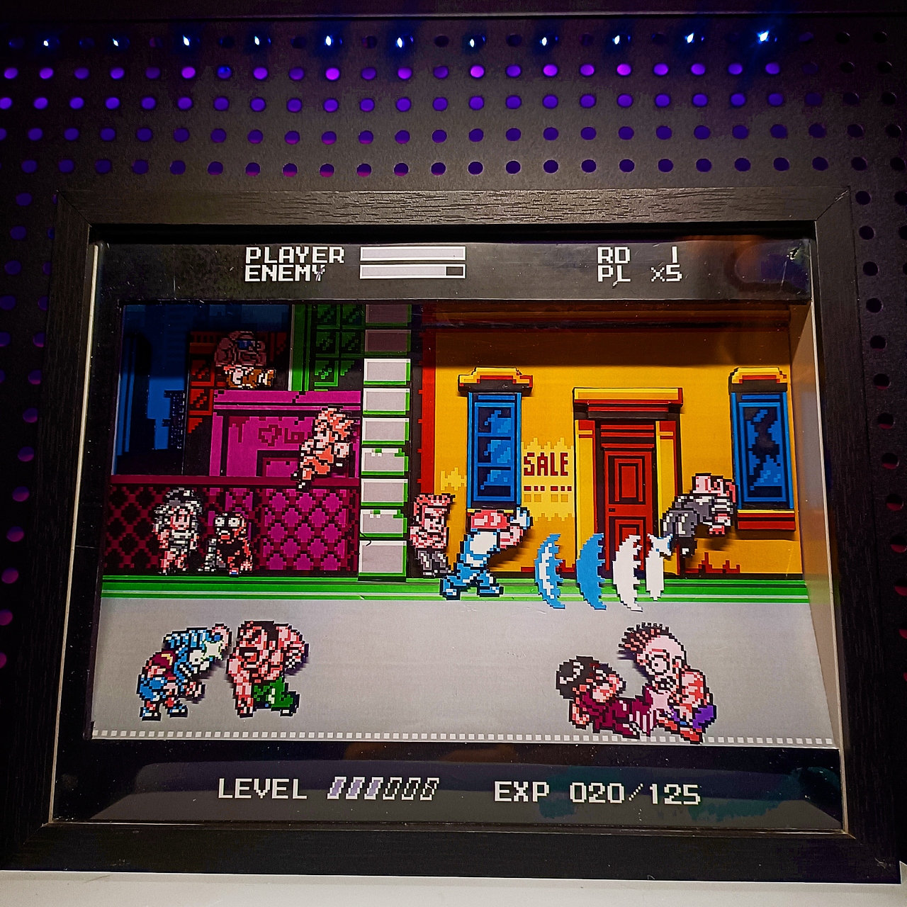 童年玩不起游戏系列之《快打旋风》立体相框