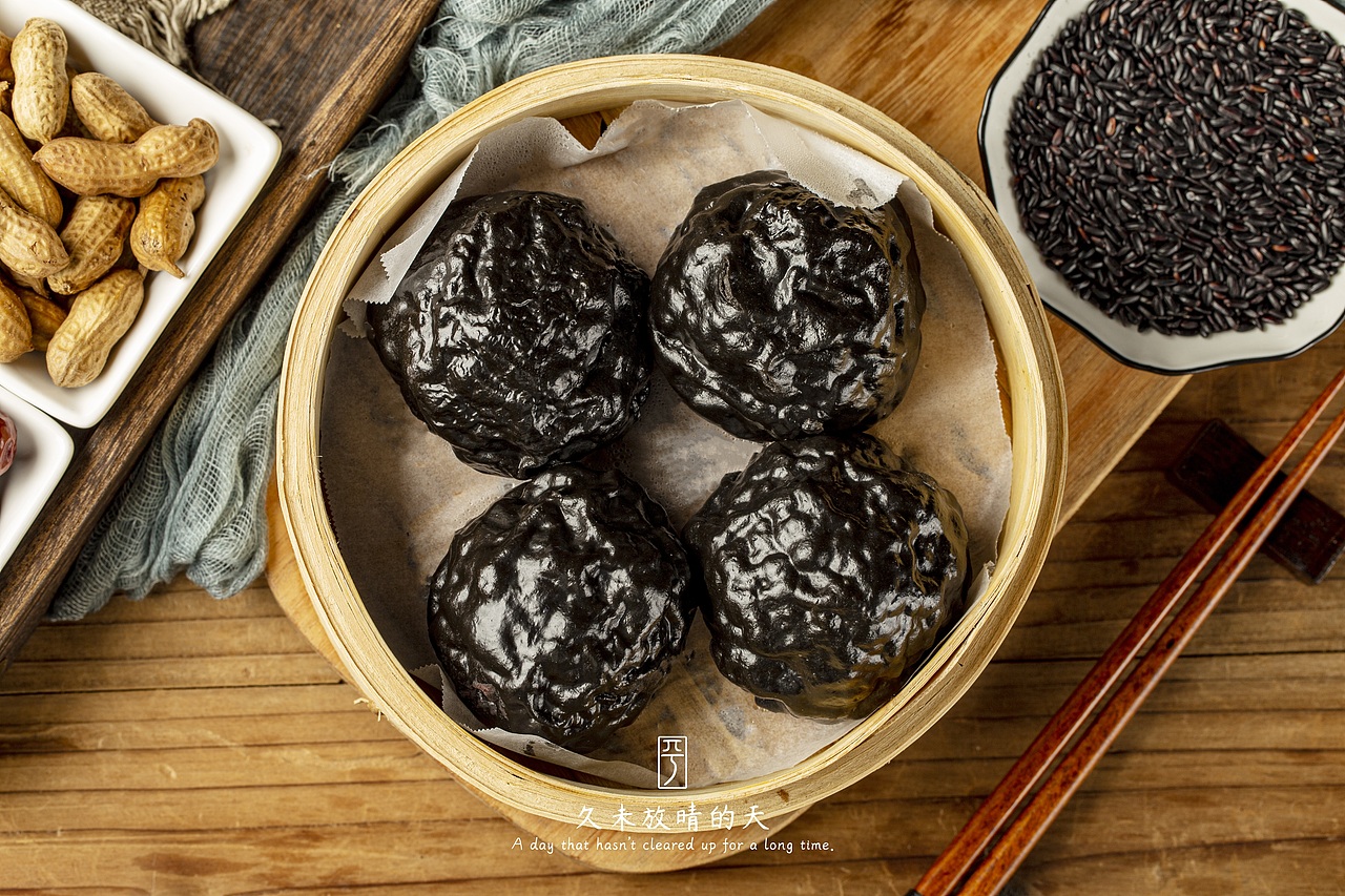 【摄影】美食摄影|静物|蜜枣杂粮粘豆包