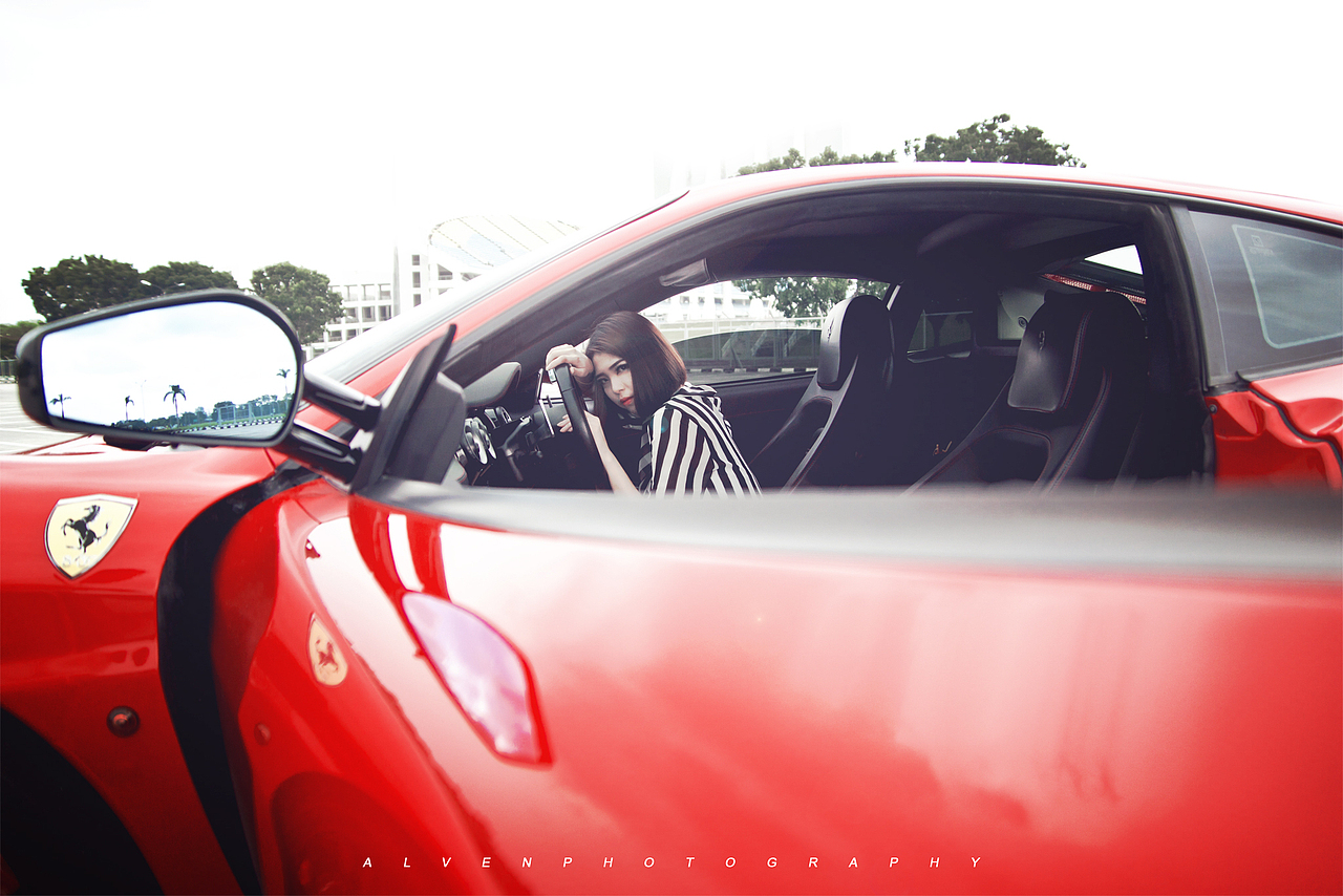 人像外拍 | Esther x Ferrari F430（图ZNTY1MDgxNTI=） - 人像摄影 - 站酷设计师alvenkuan原创素材 - 站酷ZCOOL
