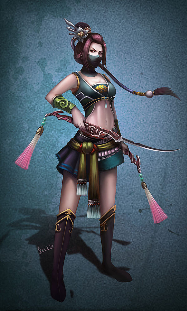 2016~17年 練習(xí)人物原畫(huà)—選（圖ZODg5MTkxNjg=） - 游戲原畫(huà) - 站酷設(shè)計(jì)師綠田小小生原創(chuàng)素材 - 站酷ZCOOL