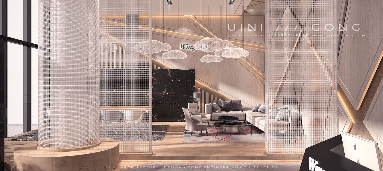【由里建筑设计】云之彩展厅空间（图ZMjE0ODI4Mzky） - 家装设计 - 站酷设计师由里建筑设计原创素材 - 站酷ZCOOL