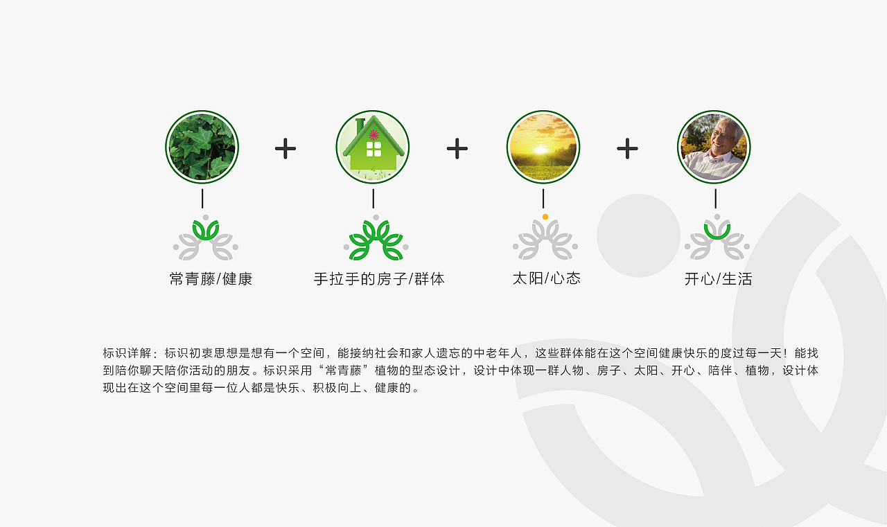 常青藤老年活动中心标志设计