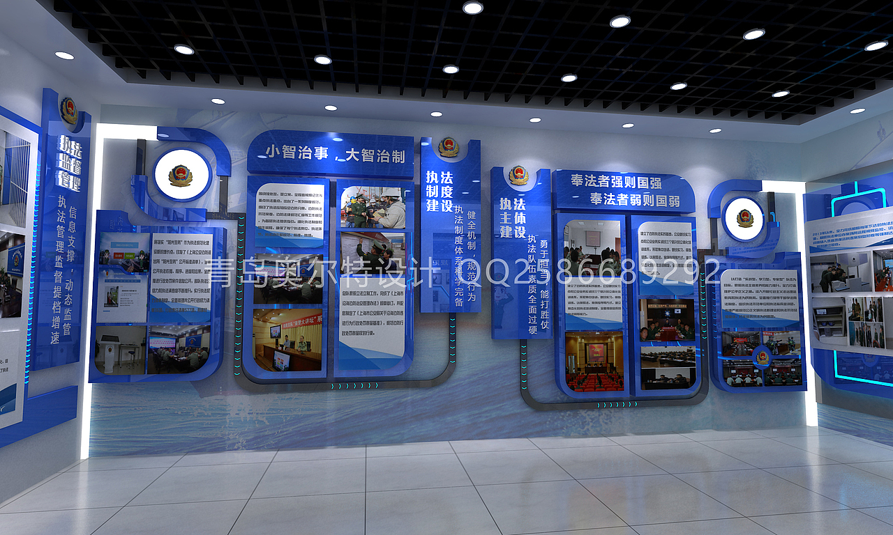 党建展厅武警展厅公安展厅（图ZMTI5MTMxNDU2） - 展陈设计 - 站酷设计师深白浅黑design原创素材 - 站酷ZCOOL