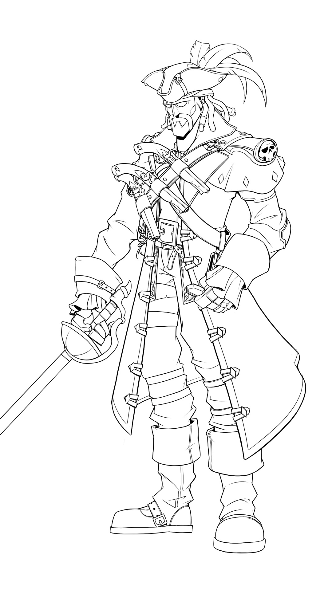 两个中世纪海盗设计