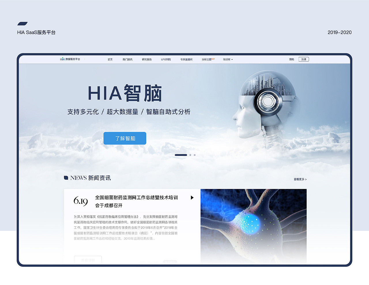 【医疗行业】HIA SaaS数据服务平台(toB&C)