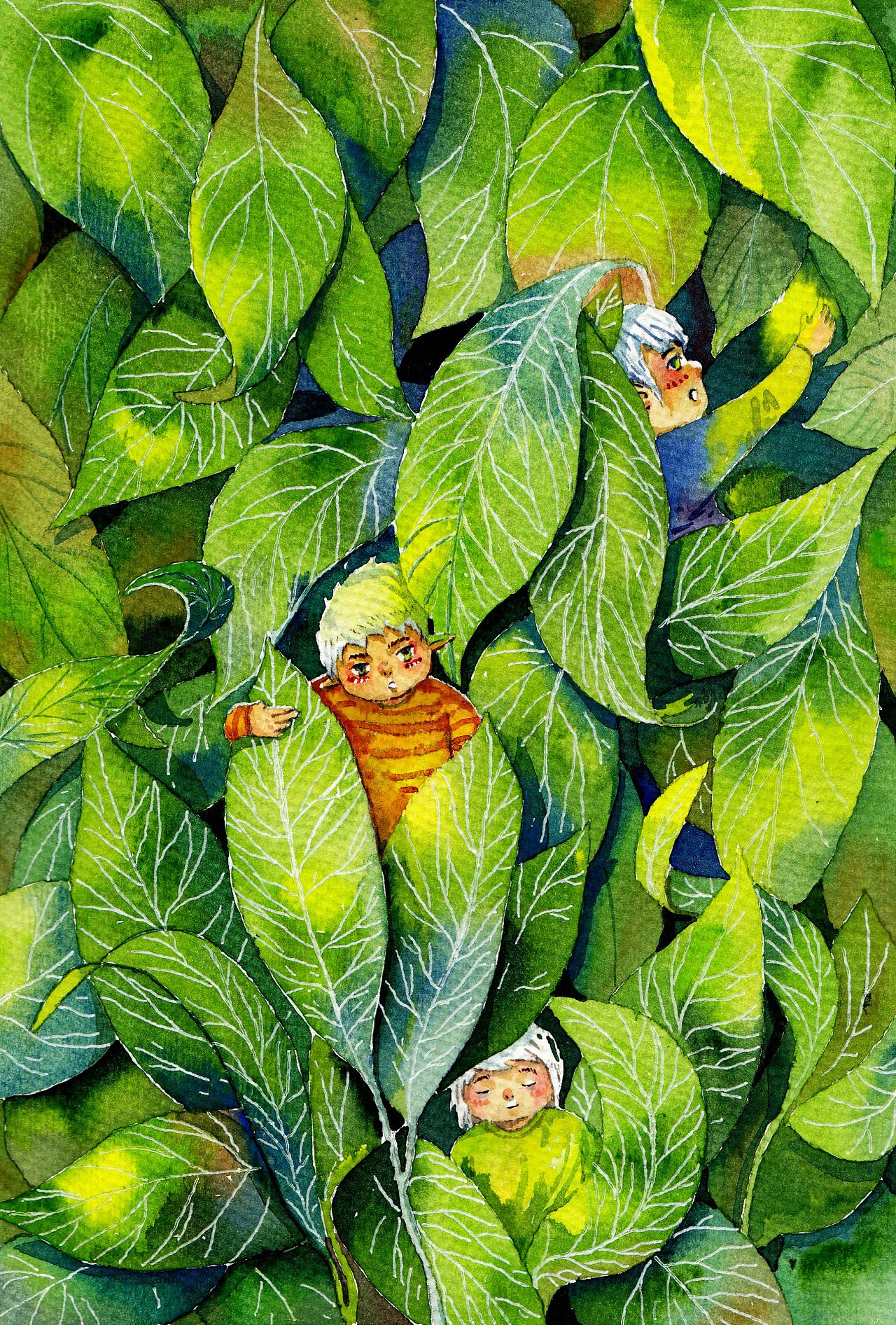 绿精灵吗?|插画|创作习作|一只羊cy - 原创作品 - 站酷 (zcool)