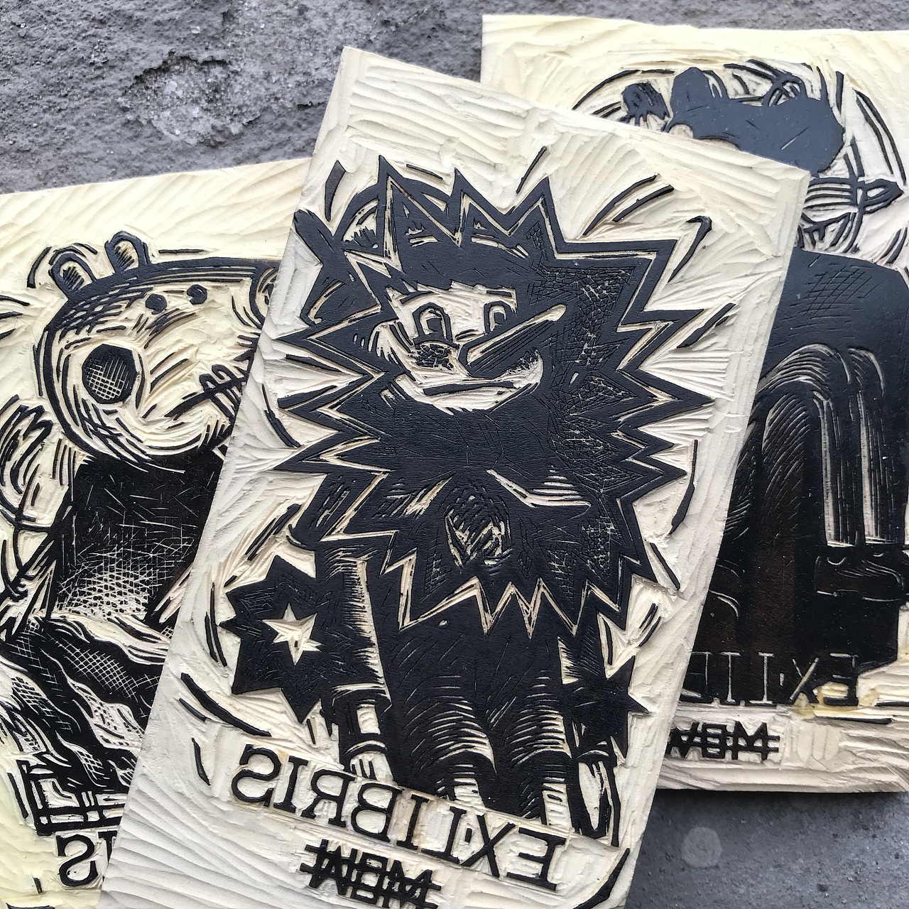 黑白木刻藏書票（圖ZMTUwOTM2ODk2） - 繪畫 - 站酷設(shè)計(jì)師語MOW原創(chuàng)素材 - 站酷ZCOOL