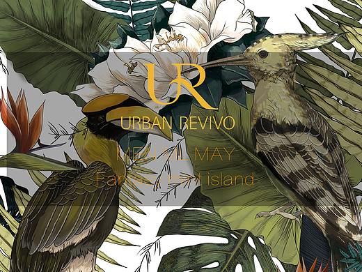 UR - URBAN REVIVO MEN 五月印花
